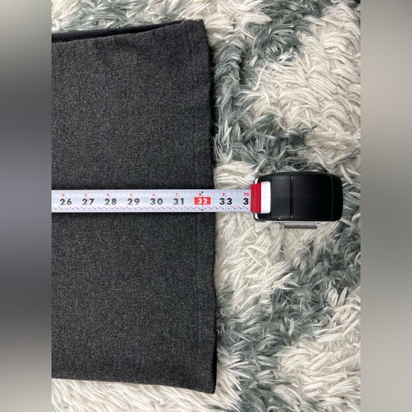 Fabletics Women’s Cloud Seamless High Waisted Midi Pencil Skirt Black Heather XL - Picture 6 of 13